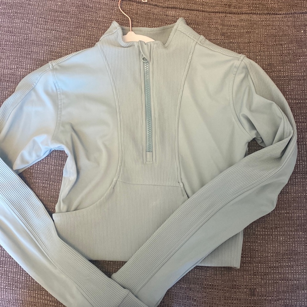 Gold hinge Sage Quarterzip